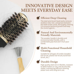 Topisces nettoyeur-brosse-poils-lint-detachage: élimine peluches et poussières efficacement.