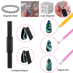 TOROKOM stylo magnétique fleur pour ongles, pratique pour détails délicats.