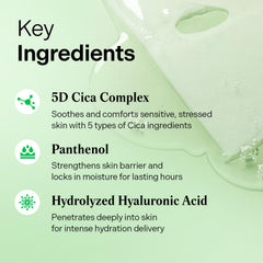 Torriden Balanceful Cica masque visage — dérivés de Centella Asiatica pour apaiser la peau.