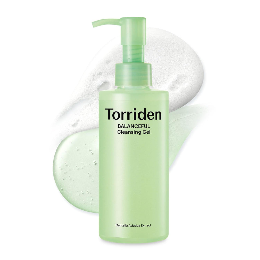 Torriden Balanceful: bouteille de gel nettoyant doux apaisant pour peau sensible.