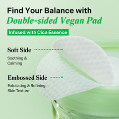Torriden Balanceful Toner Pad – complexe 5D Cica pour peau sensible et réactive.