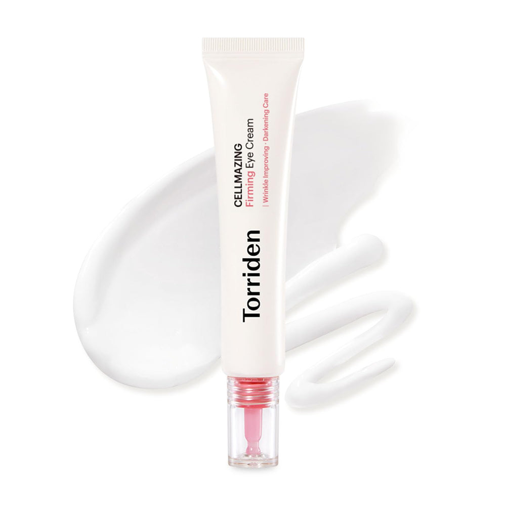 Torriden CELLMAZING emballage élégant, soin yeux pratique et moderne.