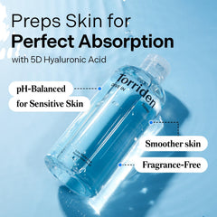 Torriden Dive in Toner, texture légère pour absorption rapide.