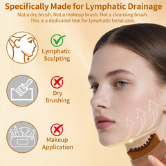 TOSEFES Brosse drainage lymphatique visage massage léger pour muscles détendus.