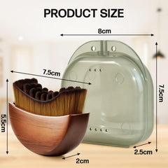 TOSEFES Brosse visage lymphatique ergonomique bois pour une utilisation quotidienne confortable.