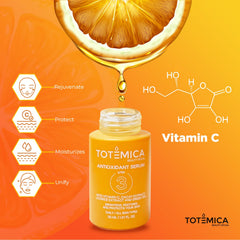 TOTEMICA Sérum vitamine C, fini matte et tenue naturelle tout au long de la journée.