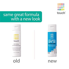 TOUCH Age Defying SPF30 – Texture légère sans parfum, adaptée aux peaux sensibles.