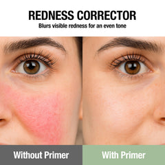 Touch in Sol green-toned primer swatch hydrates and evens