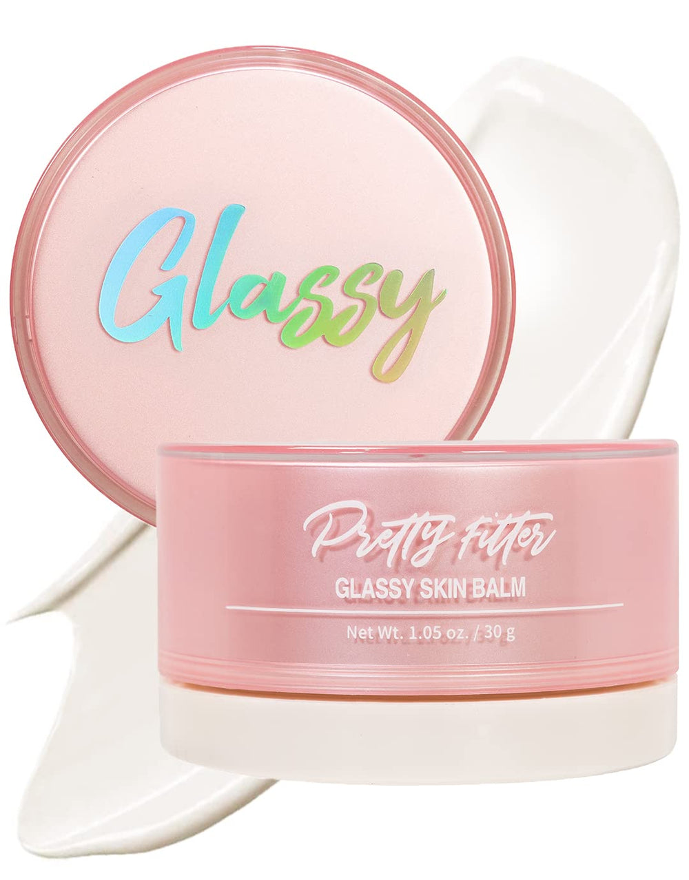 Touch in Sol Pretty Filter Glassy Skin Balm Primer – flacon élégant pour une hydratation durable.