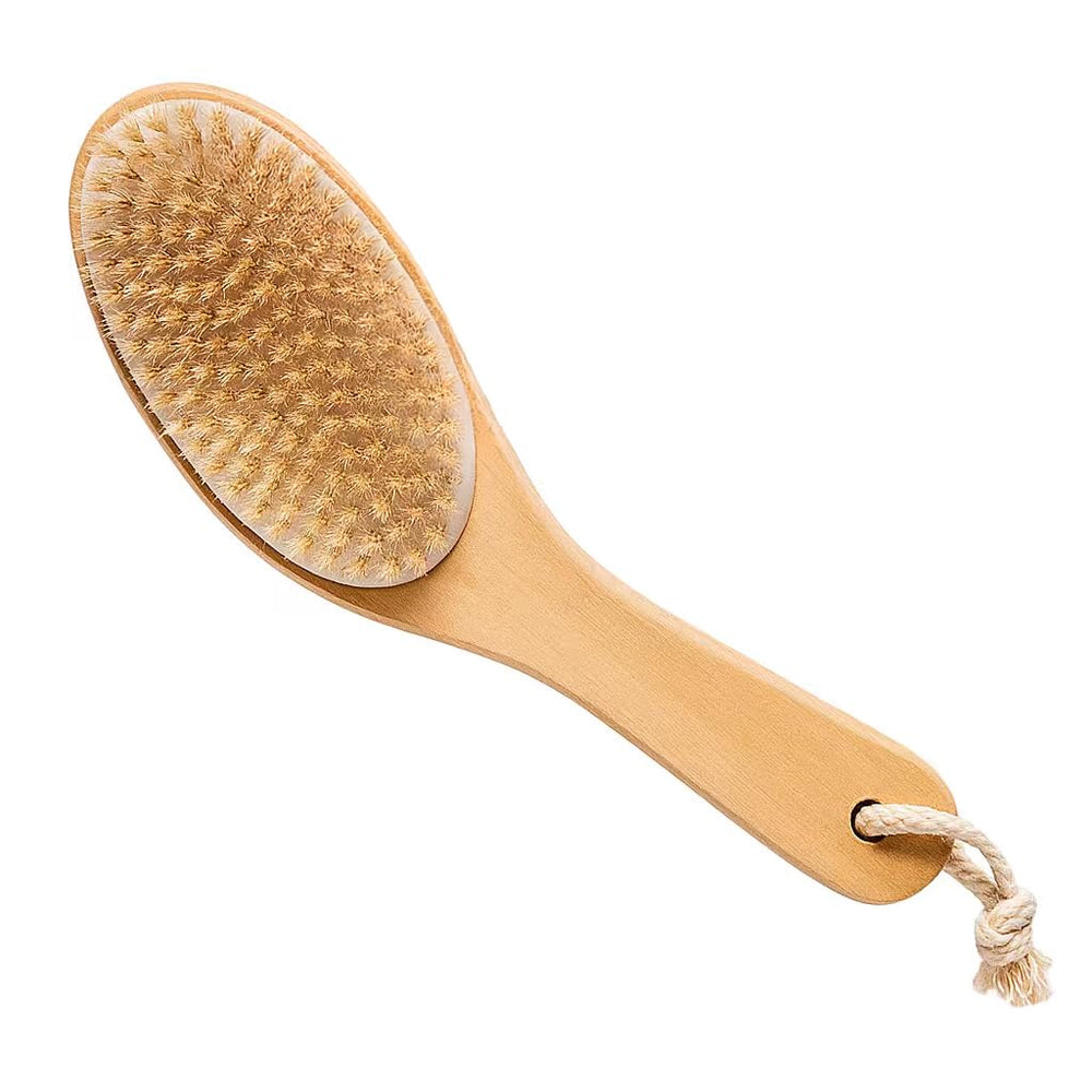 Touch Me brosse corps poils sanglier pour exfolier en douceur et illuminer la peau