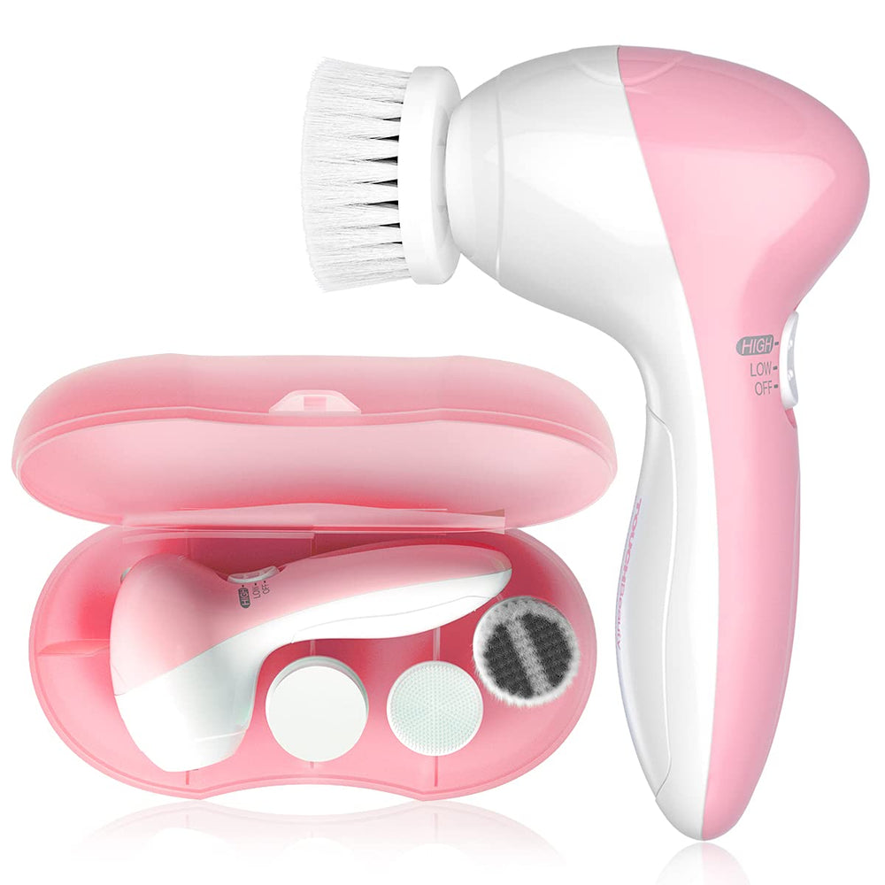 TOUCHBeauty brosse-visage électrique, nettoyage en profondeur pour peau lumineuse.