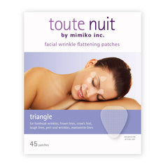 Toute Nuit triangle pansement-visage-rides-sourcils: réduction visuelle des rides entre les sourcils.
