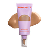 Tower 28 SunnyDays SPF30, bouteille prête à l'emploi et protection légère quotidienne.