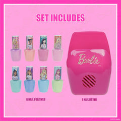 Townley Girl Barbie vernis non toxique bleu pastel, fini doux