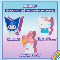 Townley Girl bombe de bain arc‑en‑ciel Hello Kitty, bain transformé par les couleurs