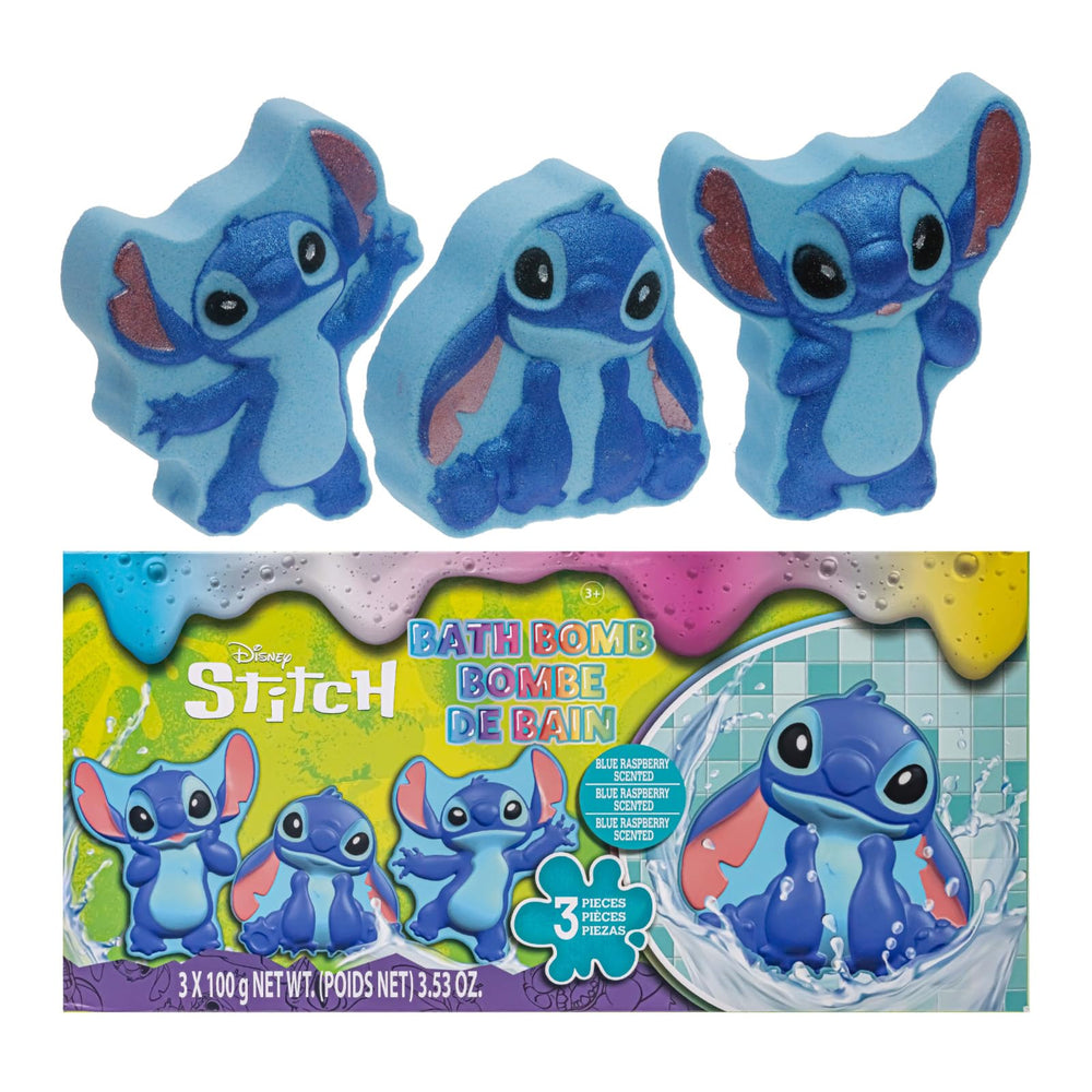 Bombe Stitch Townley Girl bleu libère couleur vive dans l'eau.