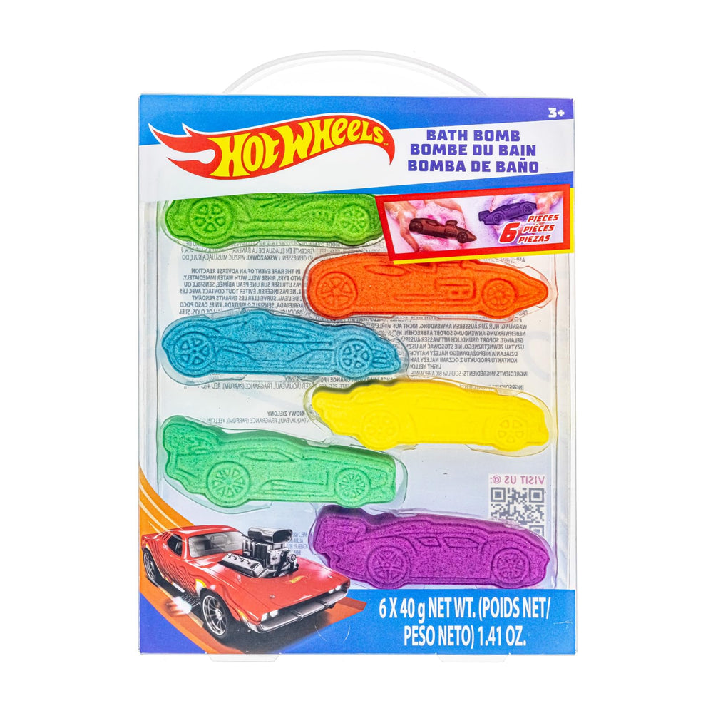 Townley Girl bombes de bain Hot Wheels, six pièces colorées favorisant amuse et détente dans le bain.