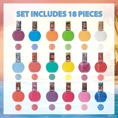 Vernis Townley Girl Moana 2 avec paillettes arc-en-ciel, pour un look scintillant et amusant.