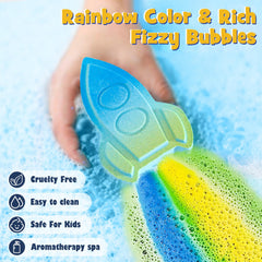 Toylink Bombe-bain espace couleurs – eau colorée et mousse abondante pour un moment ludique