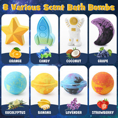 Toylink Bombe-bain espace mousse riche – douceur pour la peau et expérience relaxante à chaque bain