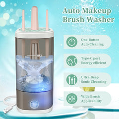 Tpsofy nettoyeur-brosse-maquillage à une touche pour gagner du temps.