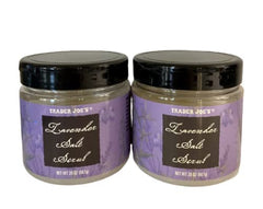 Trader Joe's gommage lavande lot deux pots pratique à utiliser et partager.