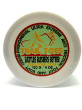 Trail Toes Phenomenal Ultra Extreme Anti-Friction Cream tube showing non-greasy hydration.