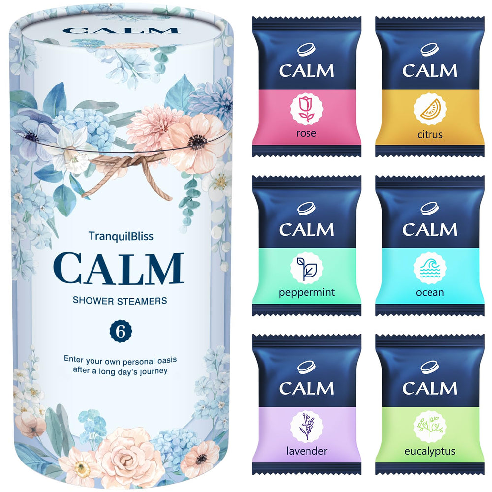 TranquilBliss bombes-douche 6 parfums : six parfums pour une douche rafraîchissante.