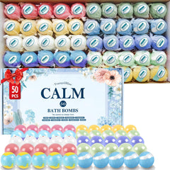 TranquilBliss ensemble bombes bain 50 pièces dans une boîte cadeau