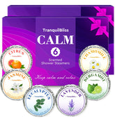 TranquilBliss tablettes douche lavande pour une expérience relaxante et durable.