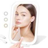TREASO Miroir de voyage lumineux et compact, parfait pour les retouches en déplacement.