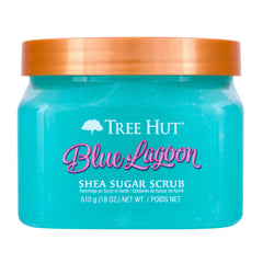 Tree Hut Blue Lagoon – bouteille du gommage avec parfum océanique pour peau lisse après douche