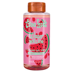 Tree Hut gel moussant pastèque sur bouteille, hydratation douce.