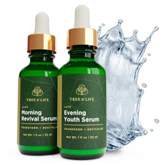 Tree of Life Beauty sérum visage, bouteille 1oz hydratation légère et douce.