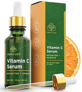 Tree of Life Beauty Vitamine C Serum bouteille, éclat et teint plus uniforme.
