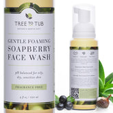 Tree to Tub lave-visage sensibles, bouteille pratique nettoyant en douceur