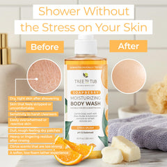 Aloe vera et concombre dans Tree to Tub Citrus Body Wash pour hydratation légère.