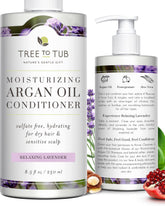 Tree to Tub Conditionneur pour cheveux secs — bouteille hydratante et douceur durable.
