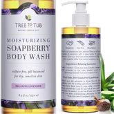 Tree to Tub Lavande – bouteille douche hydratante pour peau sensible