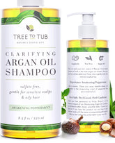 Tree to Tub Peppermint Shampoo – image de la bouteille, rafraîchit les cheveux gras.