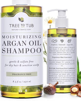 Tree to Tub Shampoing sans parfum, bouteille, soin doux pour cuir chevelu sensible.