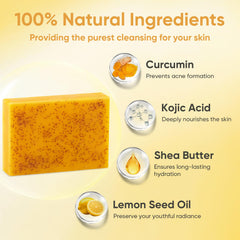 Treeroot barre savon turmeric corps: soin nourrissant pendant la douche.