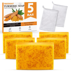 Treeroot pack savon turmeric 80g: nettoyage en douceur pour visage et corps.