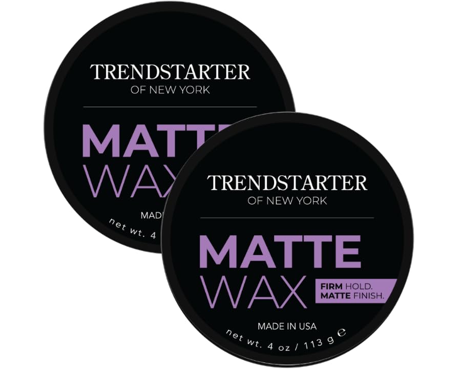 TRENDSTARTER Matte Wax : bouteille prête pour une coiffure naturelle et durable.