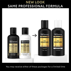 Apres-shampooing hydratant TRESemmé format voyage pour cheveux doux et demelage facile