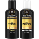 TRESemmé ensemble Shampoing et Après-Shampoing voyage, hydratation pour cheveux brillants.