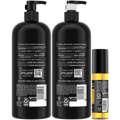 TRESemmé Lamellar Gloss Conditioner bouteille pour douceur et démêlage.