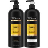 Shampoing TRESemmé Lamellar Gloss, flacon élégant pour cheveux lisses et brillants