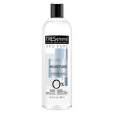 TRESemmé Pro Pure Micellar Moisture Shampoing, bouteille: hydratation légère et brillance.