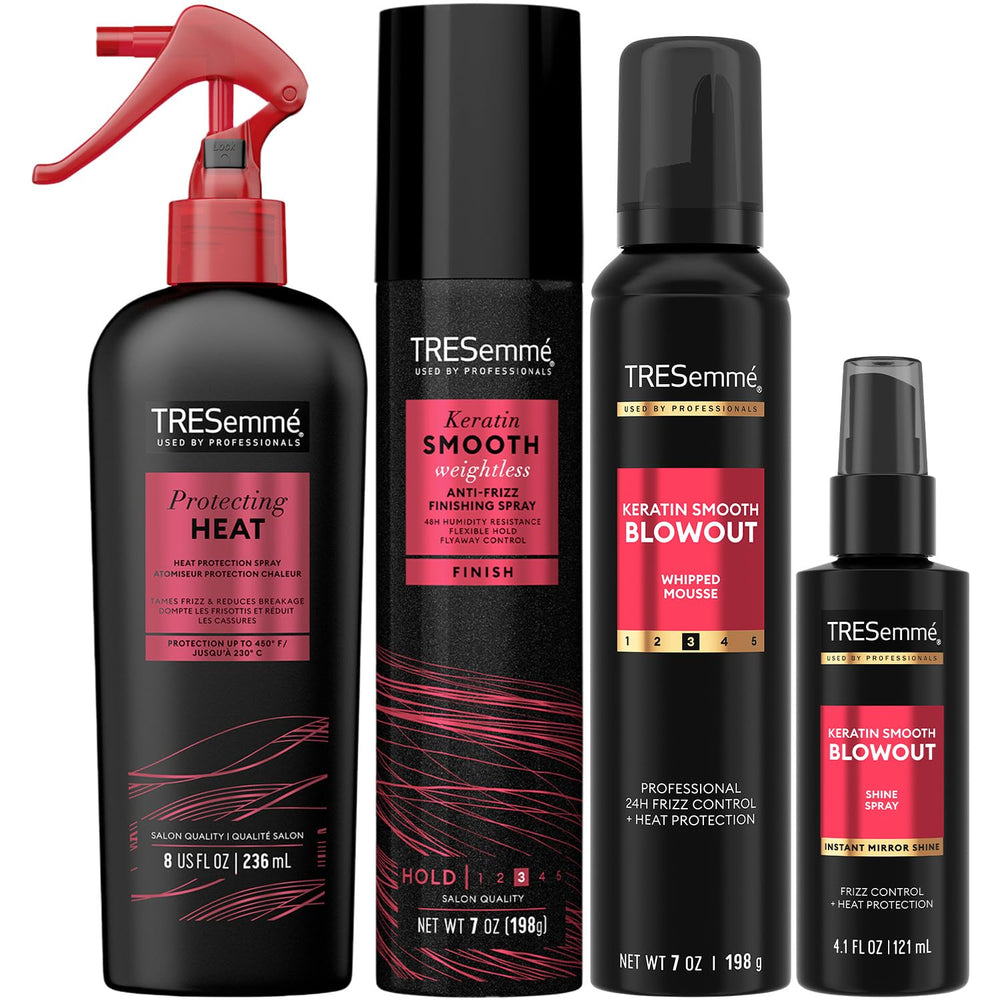 TRESemmé spray protecteur chaleur protégeant les cheveux pendant le coiffage